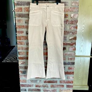 Flare Leg Tan Jeans